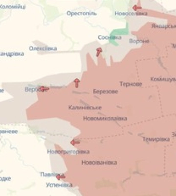 Deepstate: Военные РФ продвинулись в Запорожской и Днепропетровской областях