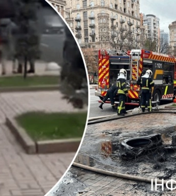 У Києві затримали чоловіка, що підпалив шини біля КМДА на Хрещатику