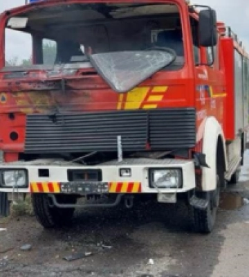 В Запорожской области дрон попал в авто ГСЧС: есть пострадавший