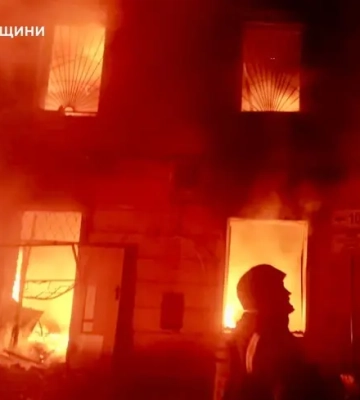 Вночі війська рф ударними дронами атакували Херсон - ОВА