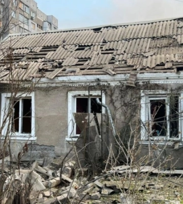 Вночі війська рф ударними дронами атакували Херсон - ОВА