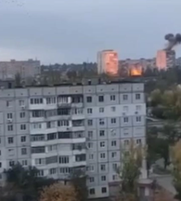 Моменти влучань у Херсоні показали на відео