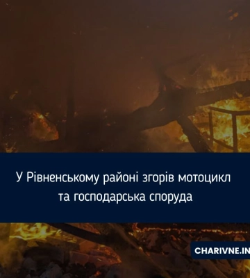 У селі на Рівненщині майже три години гасили пожежу в господарській будівлі