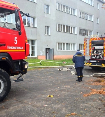 У Нововолинську горів підвал гуртожитку