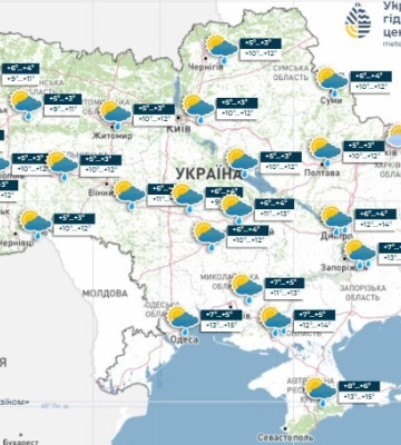 Невеликий дощ і прохолода: якою буде погода на Полтавщині 28 жовтня