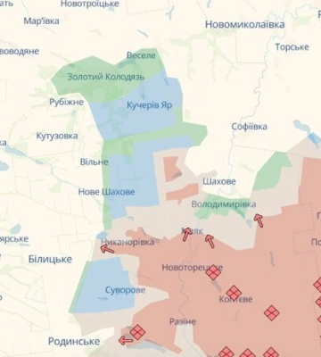 DeepState: ВСУ отбросили врага в Покровском районе, но РФ продвинулась в Донецкой и Харьковской областях