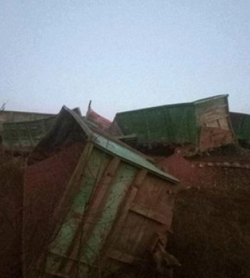 Військовий потяг рашистів пустили під укіс біля окупованого Токмака, - ГУР