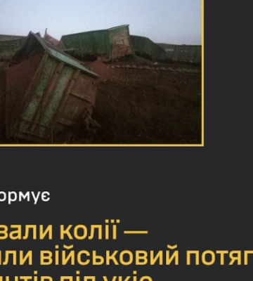 Рух опору підірвав біля Токмака залізницю з військовим вантажем окупантів