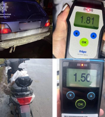 На Волині  поліція виявила п'яного водія за кермом  «Chevrolet Cruze»