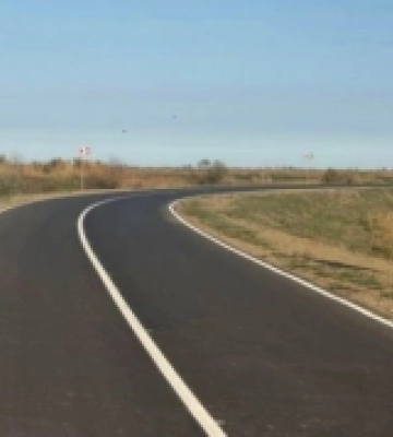 На восьмикілометровому відрізку дороги між Кілією та Вилковим відновили дорожнє покриття