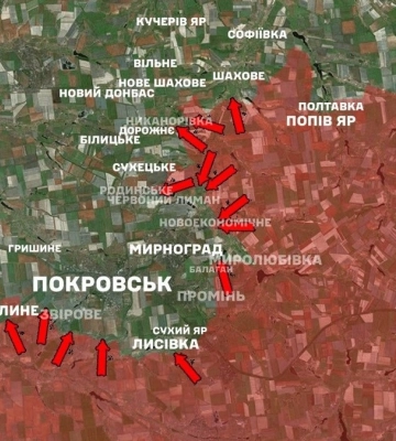 Блокування окупантами сил оборони у Покровську немає - угруповання військ "Схід"
