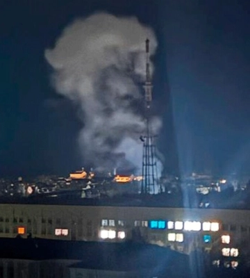 Армія РФ вдарила по телевежі у центрі Чернігова