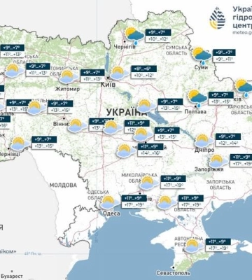 В Україні хмарно з проясненнями: прогноз погоди на 31 жовтня