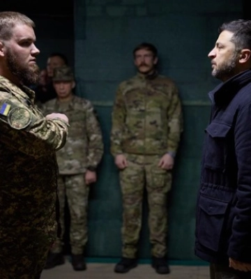 Зеленский встретился с воинами Азова на Донетчине