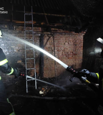 Луцькі рятувальники ліквідували пожежу в господарській споруді