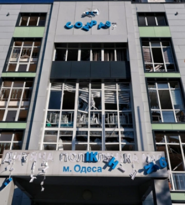 В Одесі оголосили тендер на капремонт дитячої поліклініки, яка цьогоріч постраждала від обстрілу