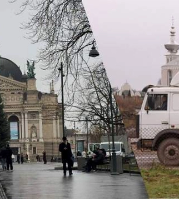У Львові перед Оперним театром встановлюють головну ялинку