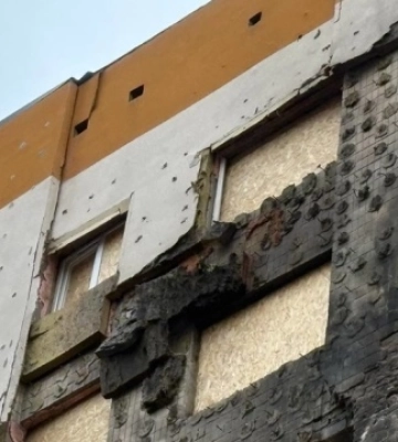 У Запоріжжі відновлюють студмістечко університету після влучання «Шахеда»