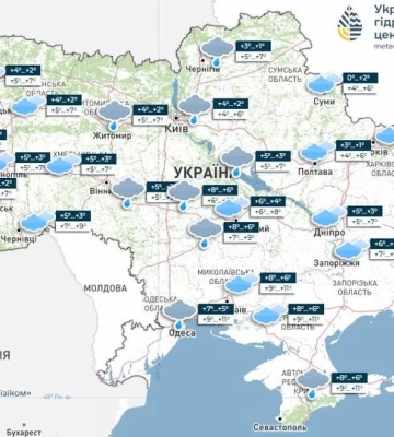 Хмарно і без опадів: якою буде погода на Полтавщині 4 грудня