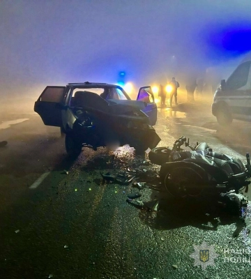 У Білгород-Дністровському районі в ДТП загинули два підлітки: мотоцикл зіткнувся з легковиком