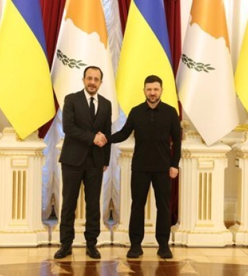 Президент Кіпру Христодулідіс прибув до Києва: зустрівся із Зеленським. ФОТО