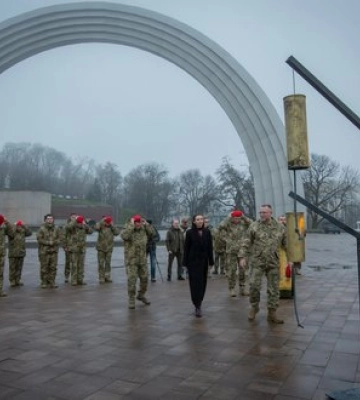 "Кара з небес": до Дня ракетних військ та артилерії у Києві відкрили два артоб’єкти. ФОТОрепортаж