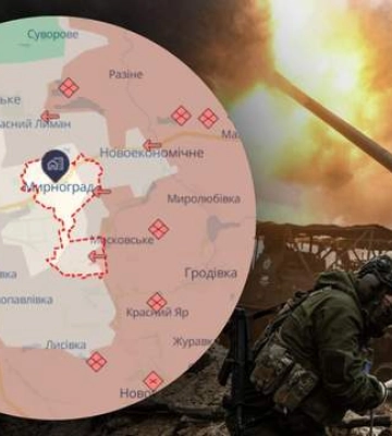 Мирноград под угрозой окружения: где на карте расположен город