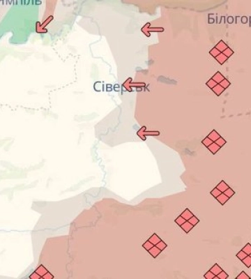 Окупанти просунулись поблизу Сіверська, Федорівки та у Мирнограді, - DeepState. МАПА