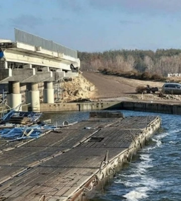 Россияне нанесли удар по плотине Печенежского водохранилища на Харьковщине