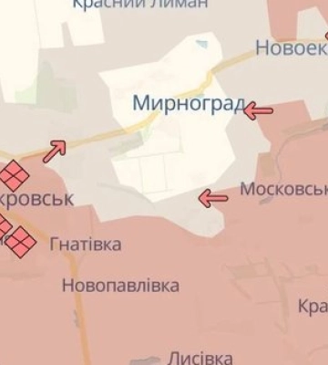 Рашисти окупували п’ять населених пунктів на Донеччині та просунулись у Сіверську, Мирнограді та поблизу Покровська, - DeepState. МАПА
