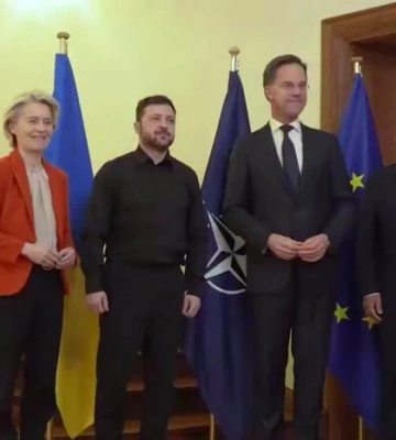 Зеленський у Брюсселі зустрівся з Рютте, Коштою та фон дер Ляєн