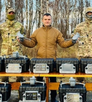 Хмельницька громада передала військовим партію квадрокоптерів вартістю ₴4,5 мільйона