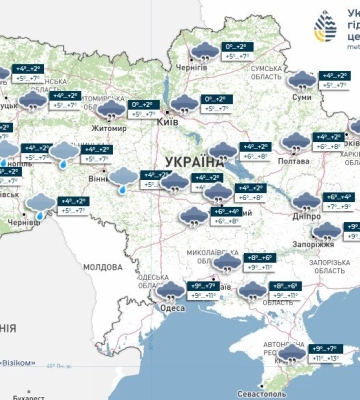 Хмарний день без опадів: якою буде погода на Полтавщині 1 грудня
