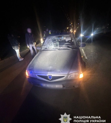 У Черкасах збили пішохода, який переходив дорогу у не встановленому місці