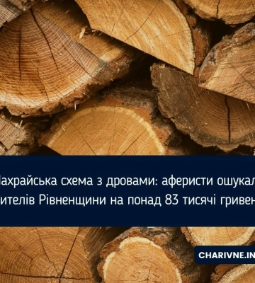 Шахрайська схема з дровами: аферисти ошукали жителів Рівненщини на понад 83 тисячі гривень