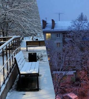 У Запоріжжі випав перший сніг (ФОТО)