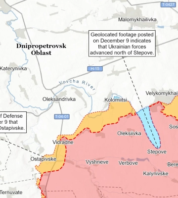 Українська армія просунулася у Дніпропетровській області – ISW