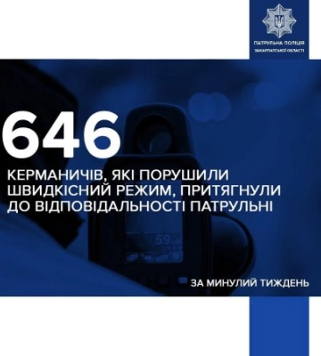 На Волині патрульні наздоганяли 21-річну водійку, яка їхала зі швидкістю 115 км/год