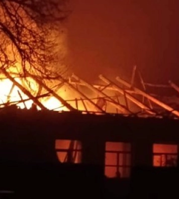 Внаслідок падіння ворожого БпЛА на Чернігівщині постраждала людина, пошкоджена цивільна інфраструктура. ФОТОрепортаж