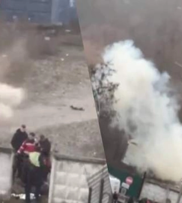 Взрыв в Дарницком районе Киева: момент попал на видео