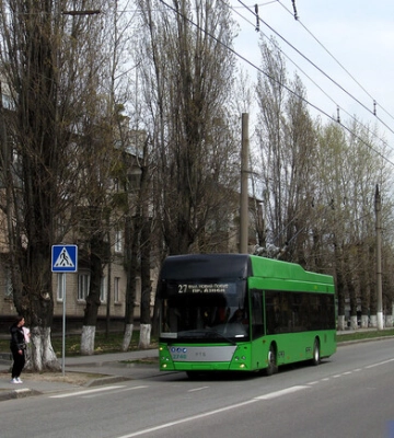 У Харкові змінює маршрут тролейбус №27