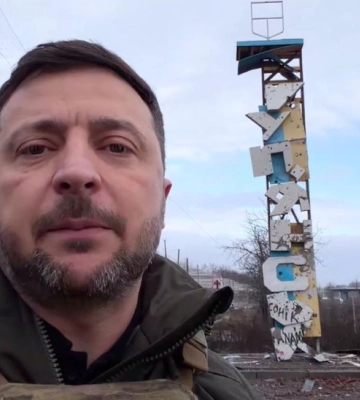 Зеленський та Сирський приїхали в передовий командний пункт у Куп’янську