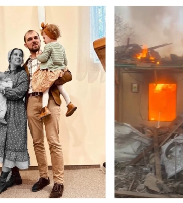 В Одесі горить будинок чоловіка, який торік внаслідок удару РФ втратив дружину та сина
