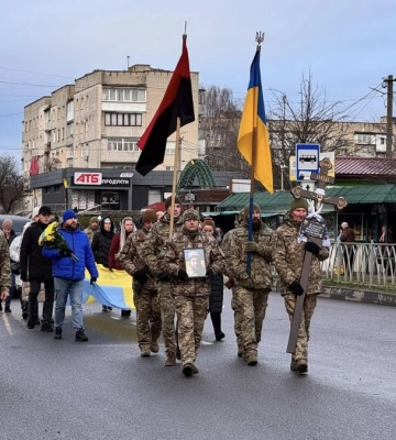 У Здолбунові попрощалися із полеглим захисником (ФОТО)