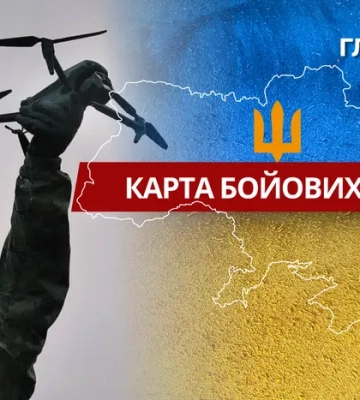 Карта бойових дій в Україні станом на 14 грудня 2025 року