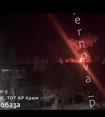 Сили спеціальних операцій оприлюднили відео з ураженням у Криму нафтобази та потяга з паливом