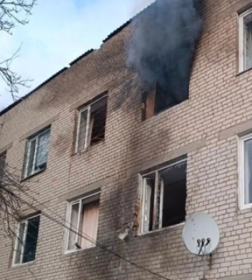 РФ безпілотниками вдарила по будівлі поліції у Городні на Чернігівщині