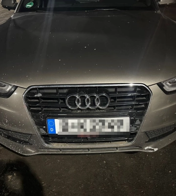 На Волині на кордоні з Польщею затримали викрадену Audi