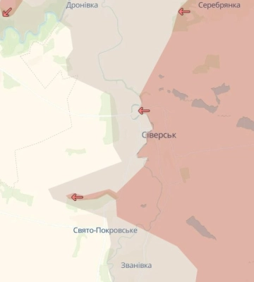 DeepState: Ворог окупував Серебрянку та просунувся в Сіверську і Переїзному на Донеччині