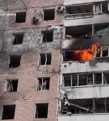 Ворог завдав три удари по Запоріжжю та Запорізькому району